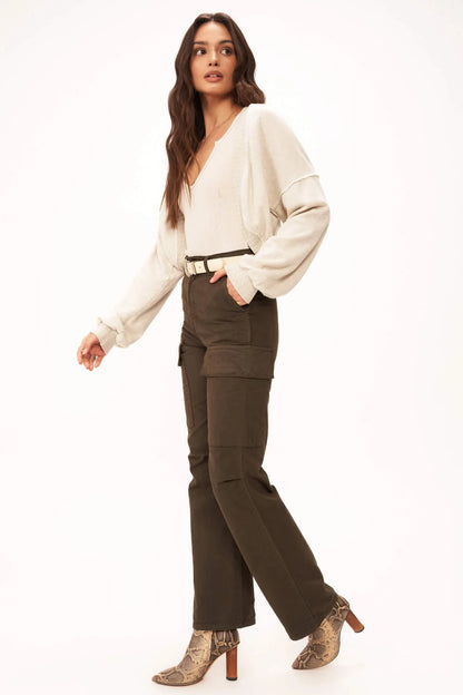 If Only Seamed Sweater Shrug OAT