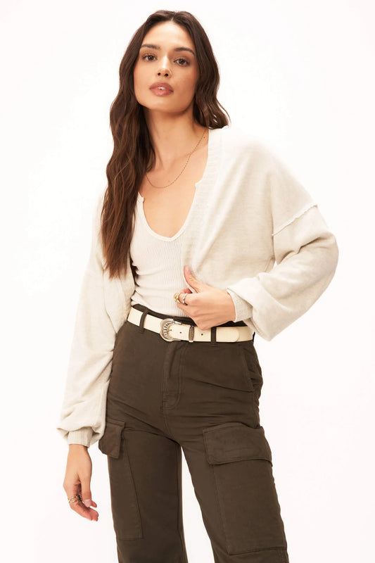 If Only Seamed Sweater Shrug OAT