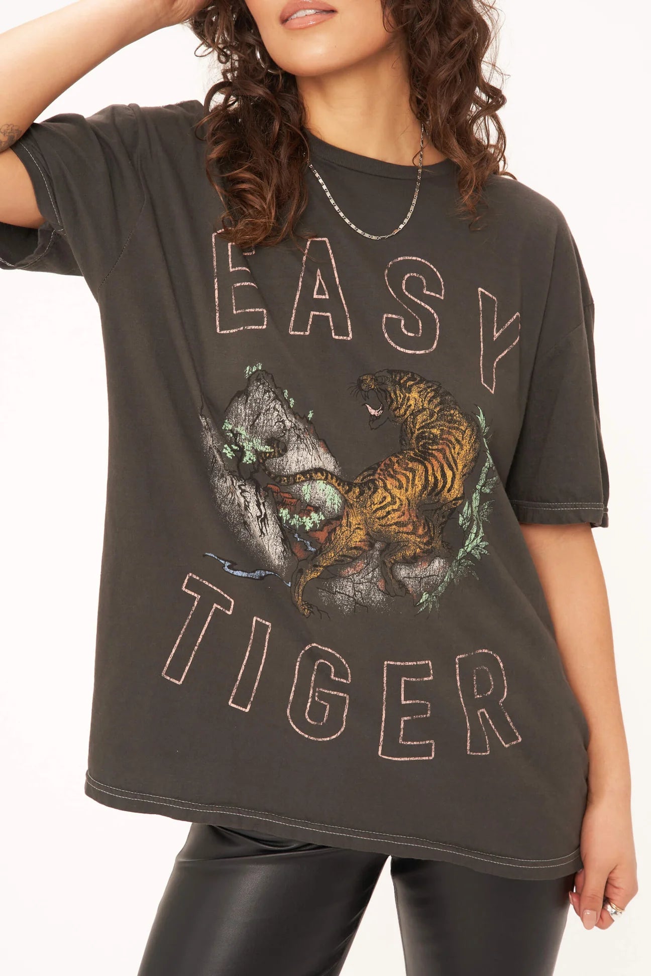 Easy Tiger Oversized Graphic Tee