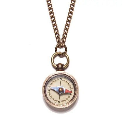 Unisex Mini Compass Necklace