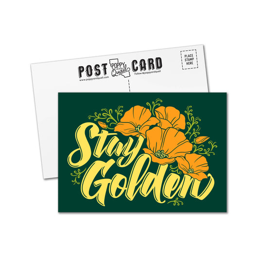 Stay Golden Postcard