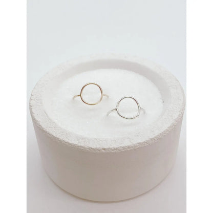 Open Circle Ring (Gold, Silver)