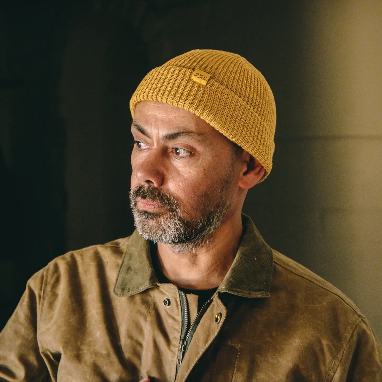 Cotton Watch Cap Beanie -Wheat-