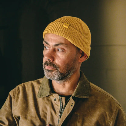 Cotton Watch Cap Beanie -Wheat-