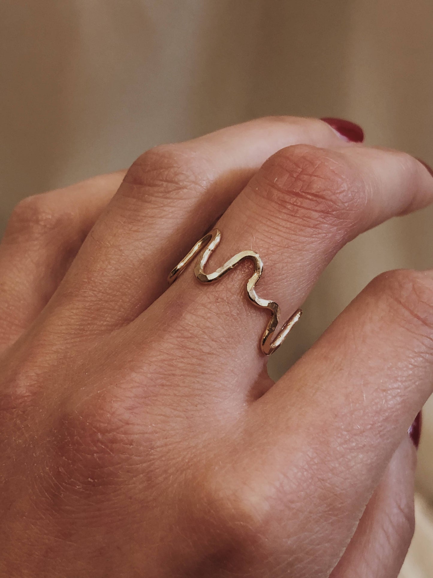 Squiggle Ring (Gold)