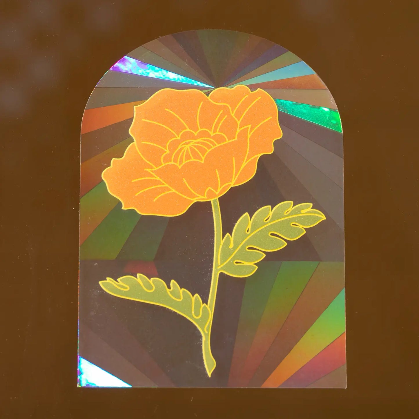 Poppy Suncatcher Decal