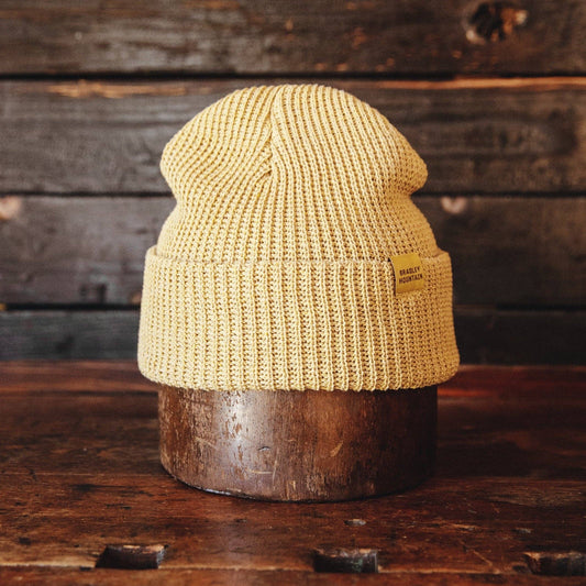 Cotton Watch Cap Beanie -Wheat-