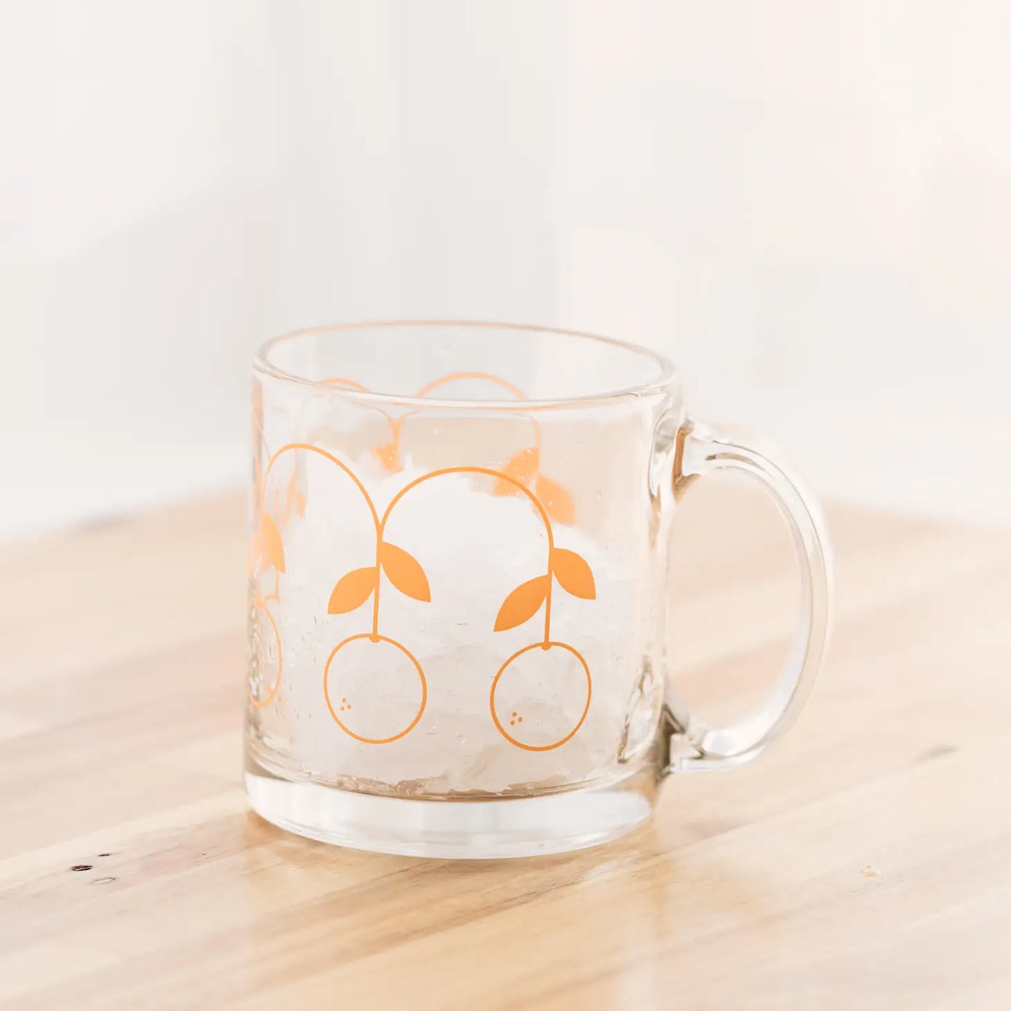 Retro Oranges Glass Mug