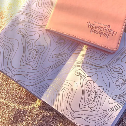 Wanderlust Passport Travel Journal (Grey, Navy, Pink, Yellow)
