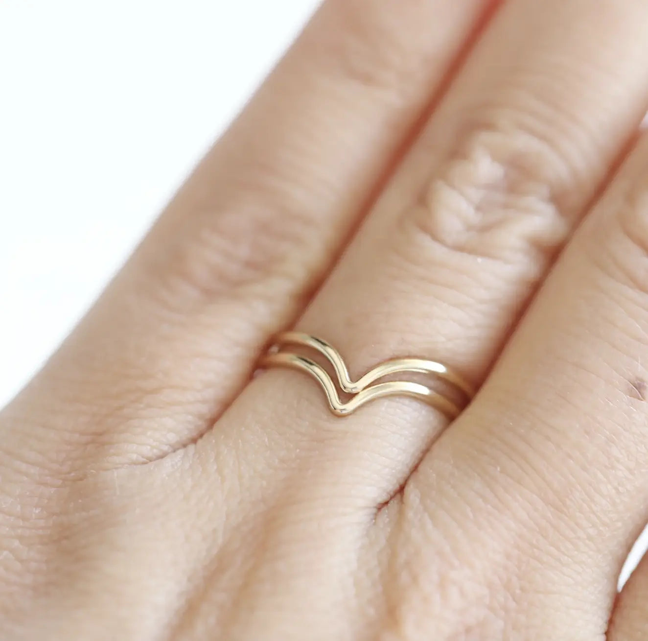 Chevron Ring (Gold, Silver)