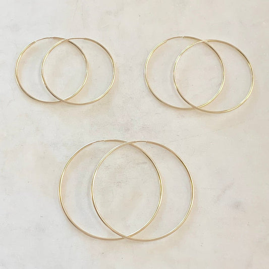 Endless Sleeper Hoops (Gold)