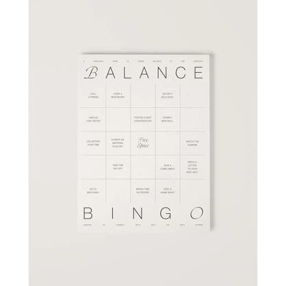 Balance Bingo Pad