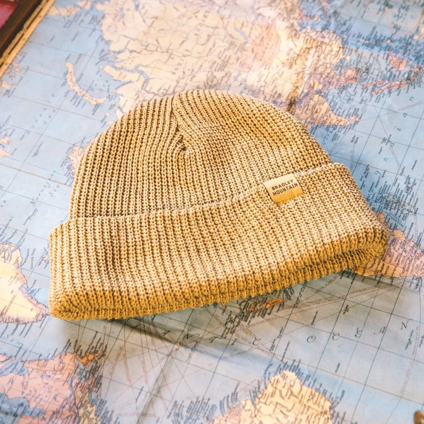 Cotton Watch Cap Beanie -Wheat-