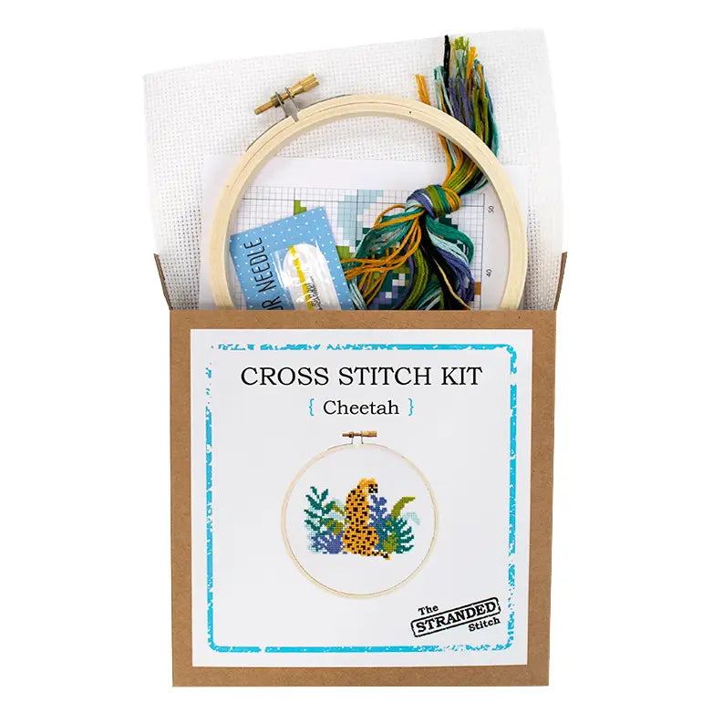 Cheetah DIY Cross Stitch Embroidery Kit