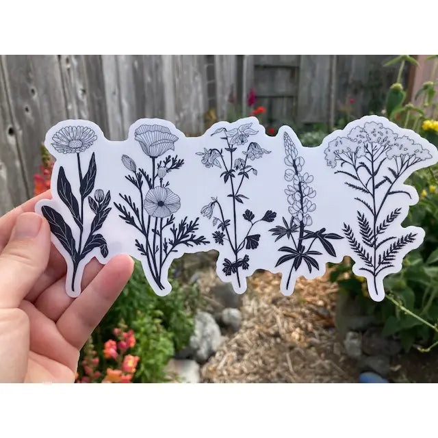 Wildflowers Sticker by Pen and Pine
