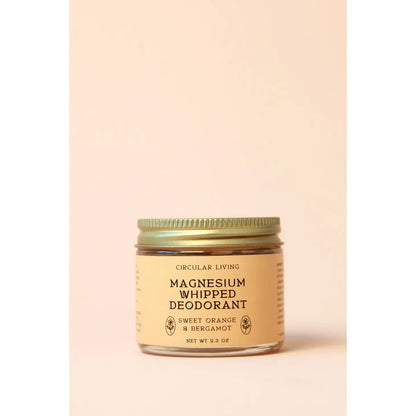 All Natural Whipped Deodorant w/ Sweet Orange & Bergamot (Baking Soda Free)