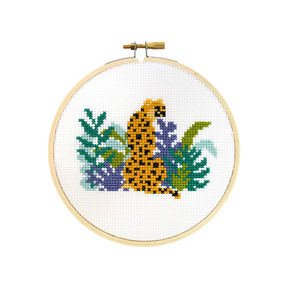 Cheetah DIY Cross Stitch Embroidery Kit