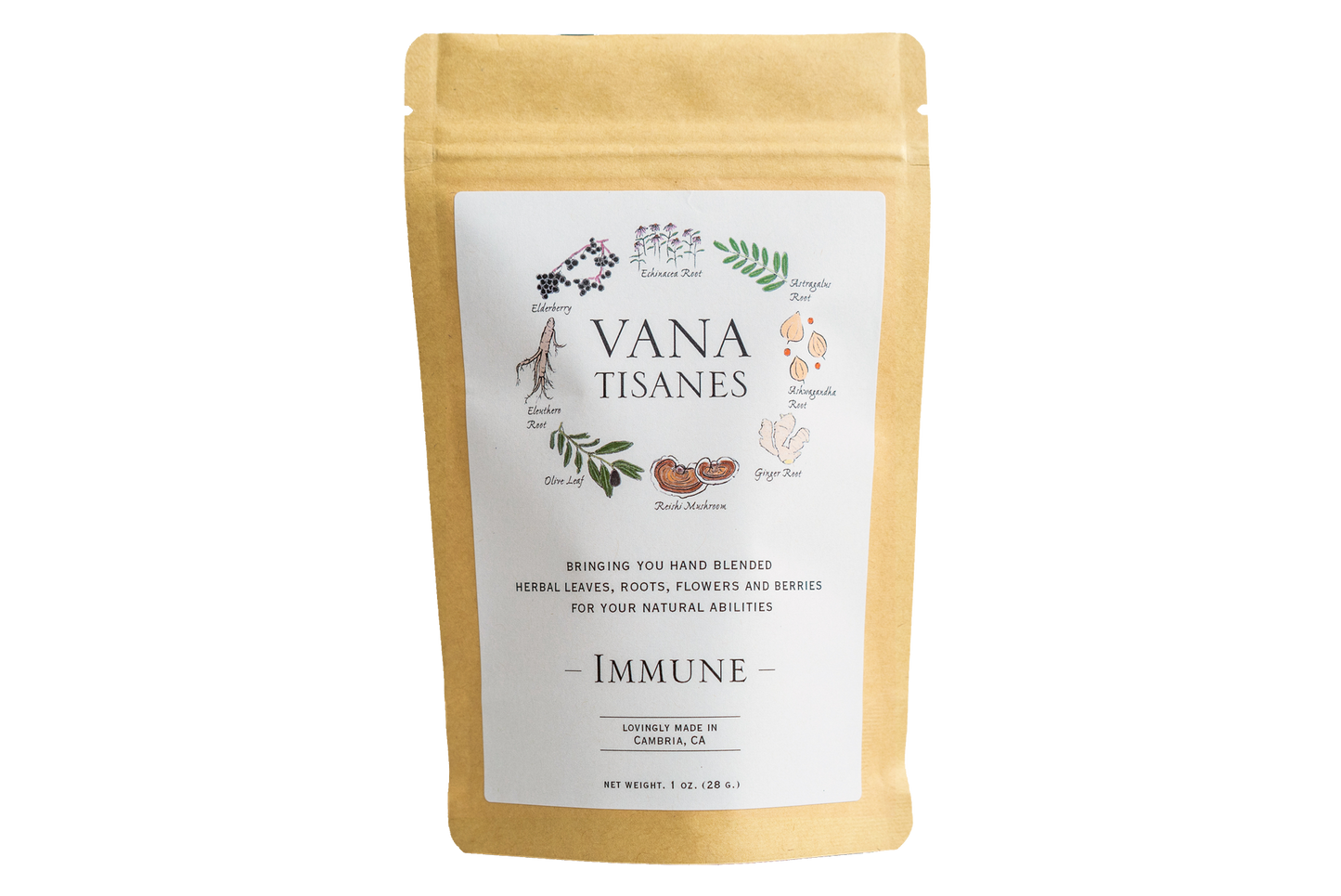 IMMUNE Herbal Tisane Tea Blend 2oz