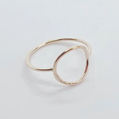 Open Circle Ring (Gold, Silver)