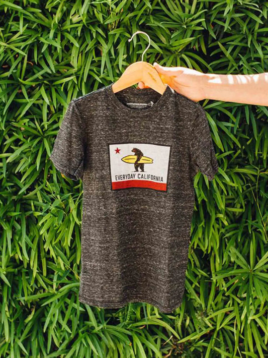 Everyday California Flag Surf Bear Tee Shirt TODDLER/KIDS