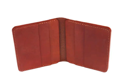Bifold Leather Wallet (Black, Brown)
