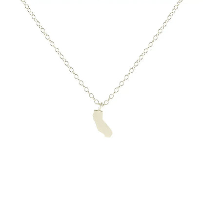 California Charm Necklace (Gold, Silver)