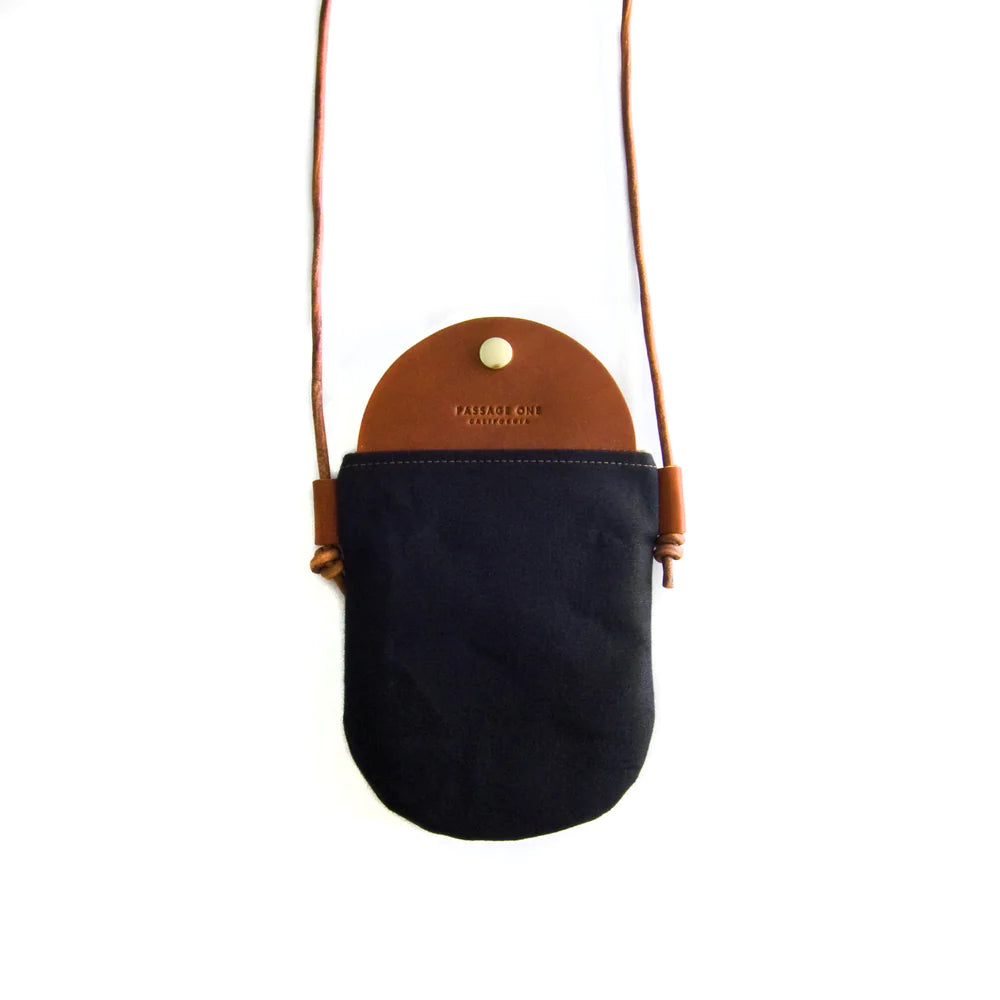 Bali Waxed Canvas Crossbody Bag (Black, Olive, Tobacco)