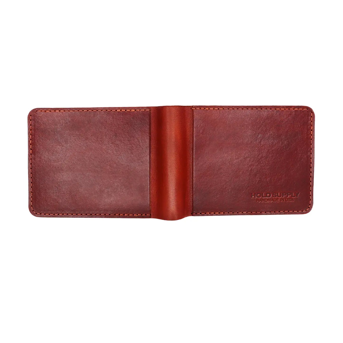 Bifold Leather Wallet w/ BILL POCKET (Black, Brown)