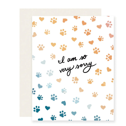 Rainbow Paws Card by Slightly Stationary