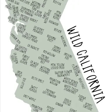 Wild California Sticker by Pen and Pine