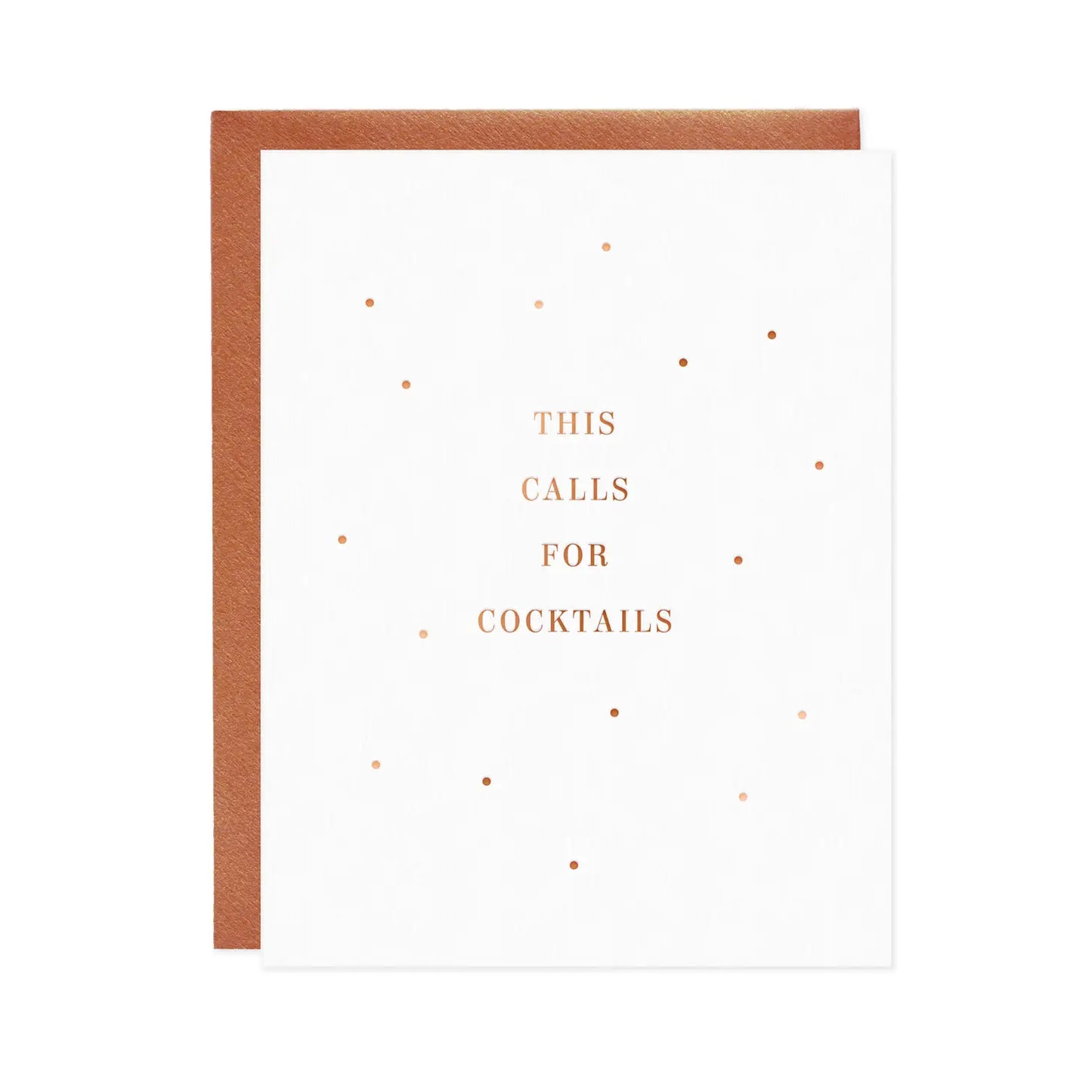 This Calls For Cocktails Letterpress Card