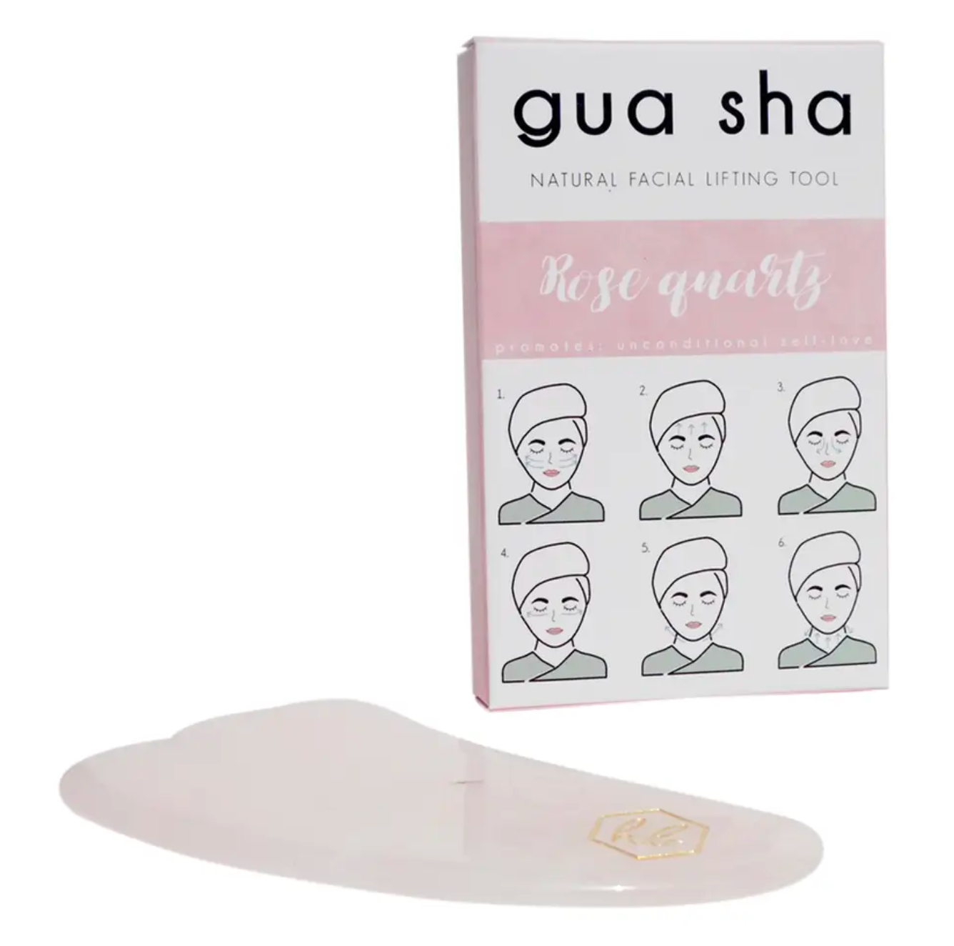 Gua Sha Facial Tool (Amethyst, Rose Quartz, Jade, White Jade)