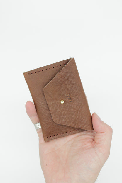 Card Case Wallet (Black, Caramel, Brown)