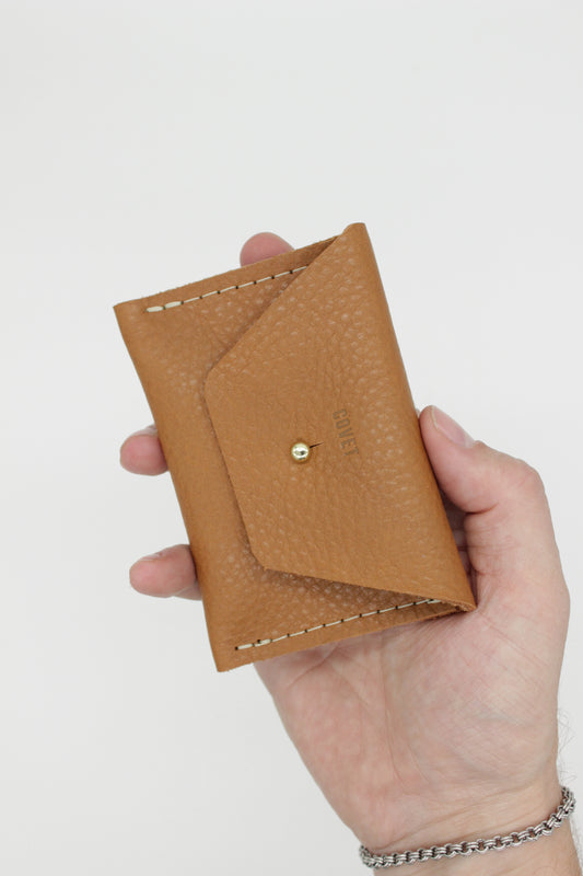 Card Case Wallet (Black, Caramel, Brown)