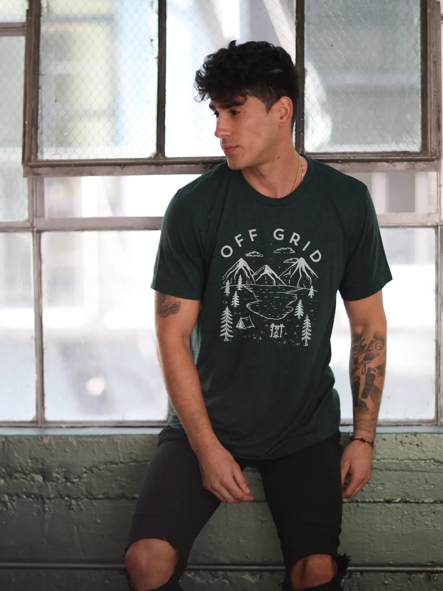 Off Grid Unisex Graphic Tee Shirt