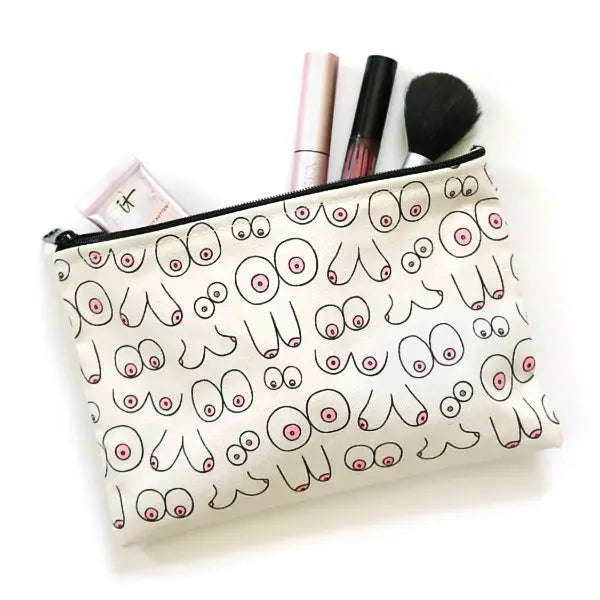 Boobs Cotton Canvas Pouch