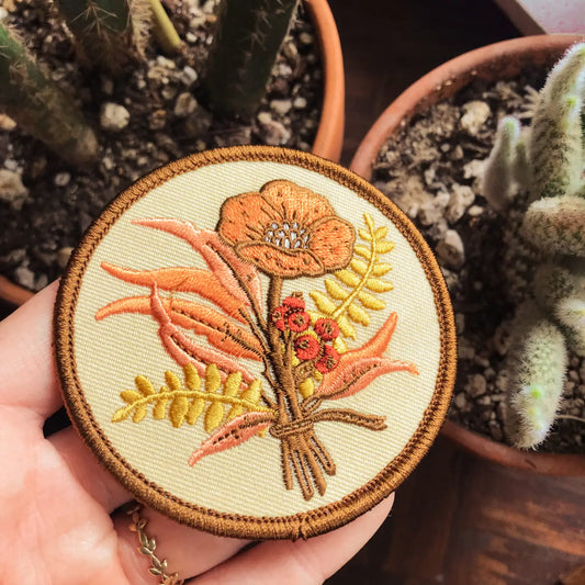 Flora Iron On Patch by Mustard Beetle