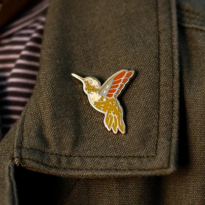 Hummingbird Enamel Pin