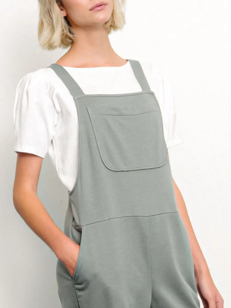 Hemp & Organic Cotton Overalls (Grey, Sage)