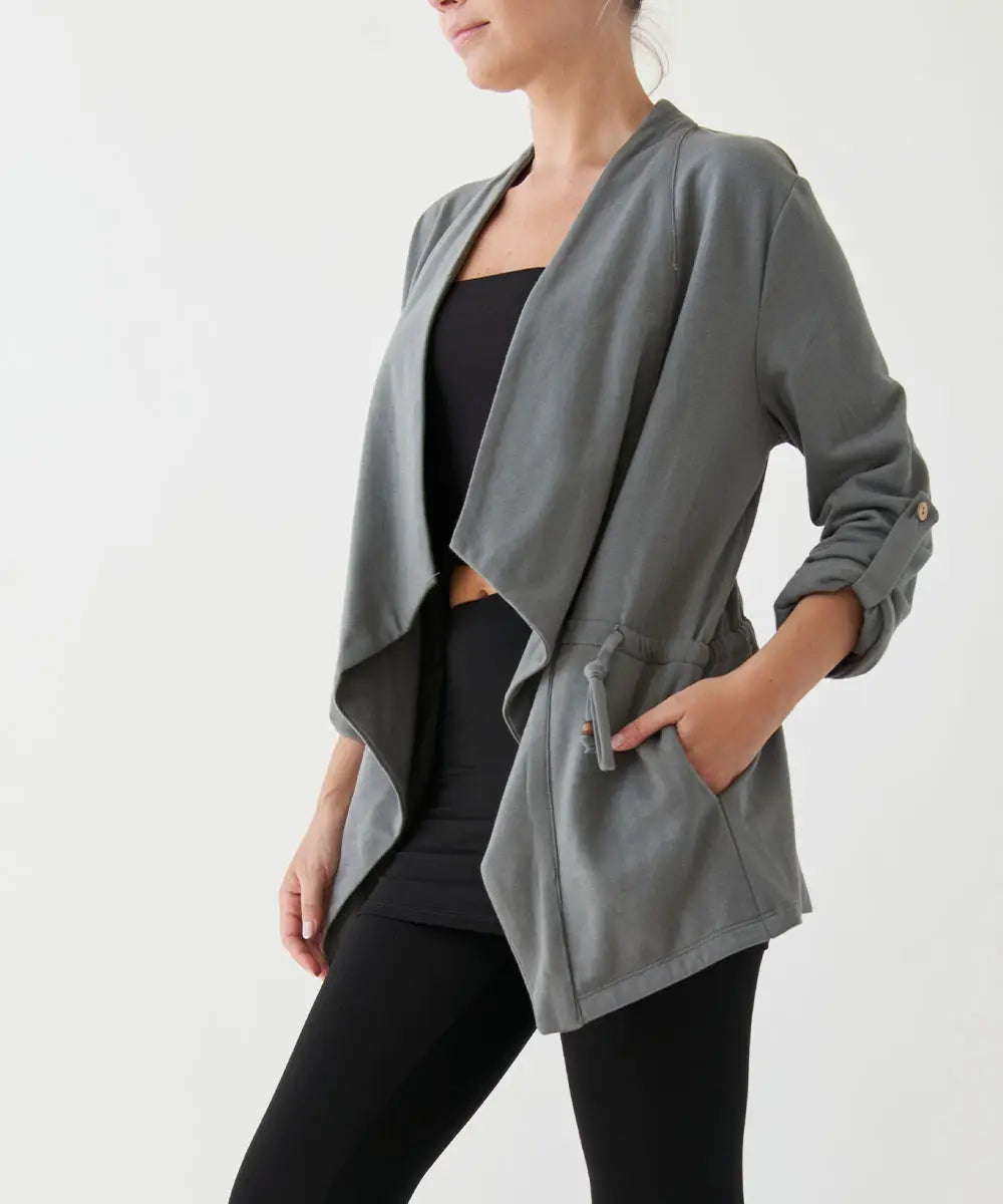 Hemp & Organic Cotton Blazer (Beige, Grey, Sage)