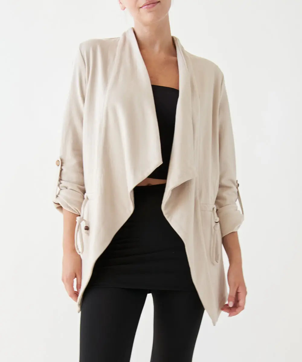 Hemp & Organic Cotton Blazer (Beige, Grey, Sage)