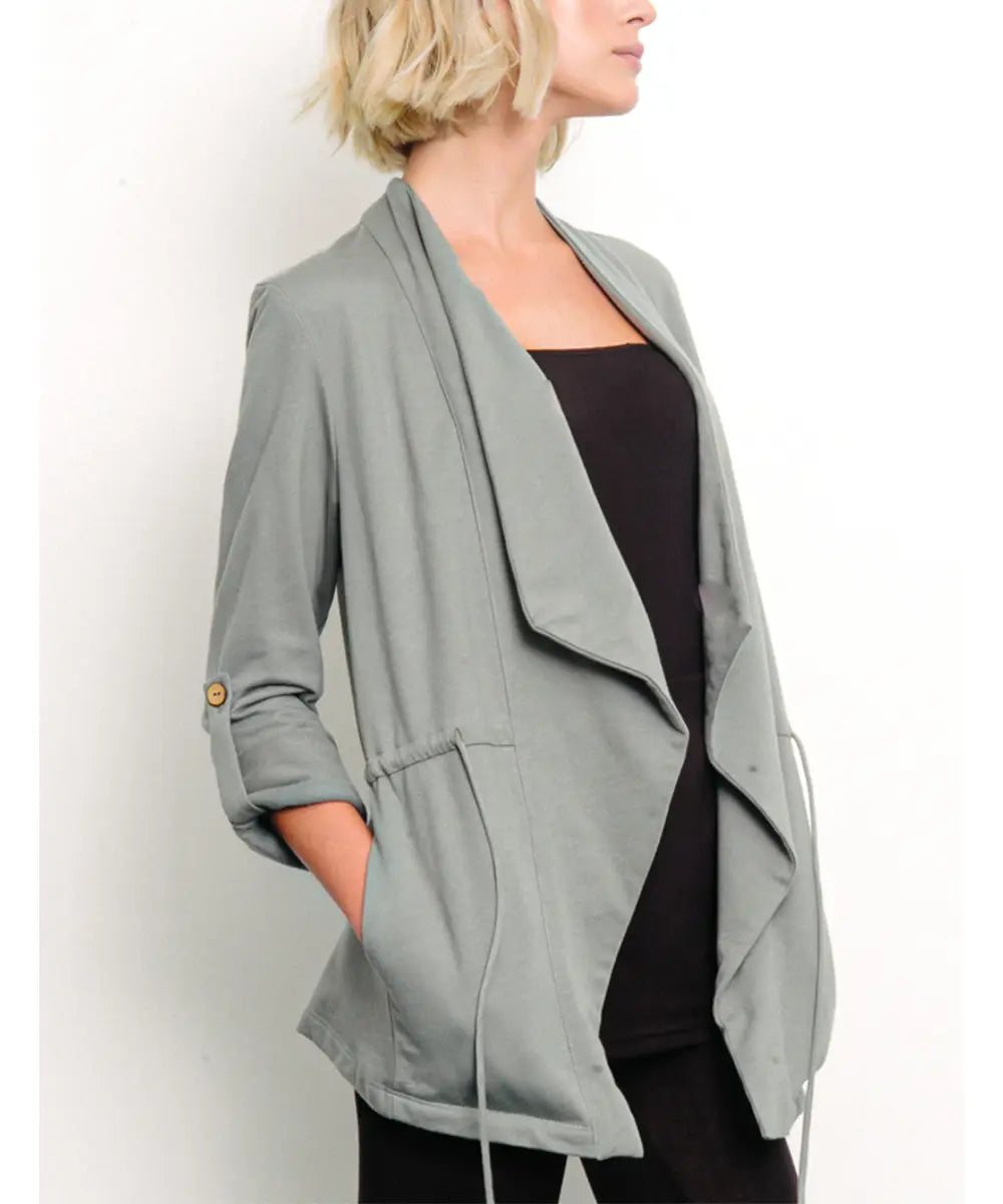 Hemp & Organic Cotton Blazer (Beige, Grey, Sage)