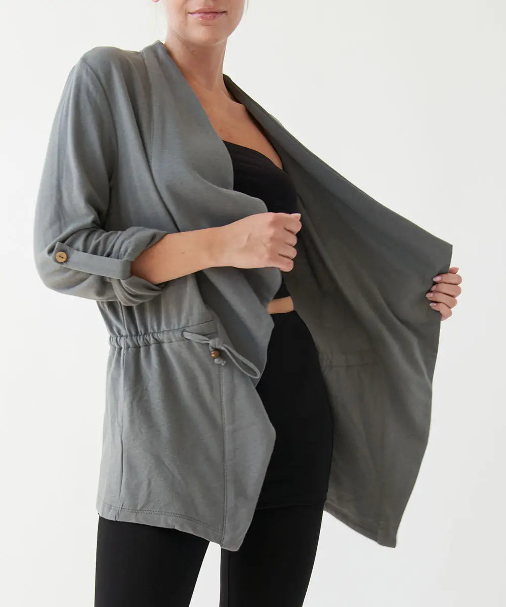 Hemp & Organic Cotton Blazer (Beige, Grey, Sage)