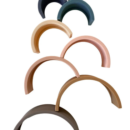 Rainbow Teether Silicone Stacker