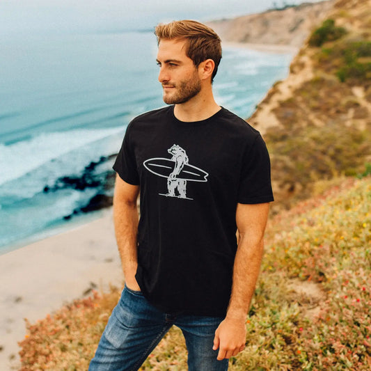 Surf Bear Outline Tee Shirt