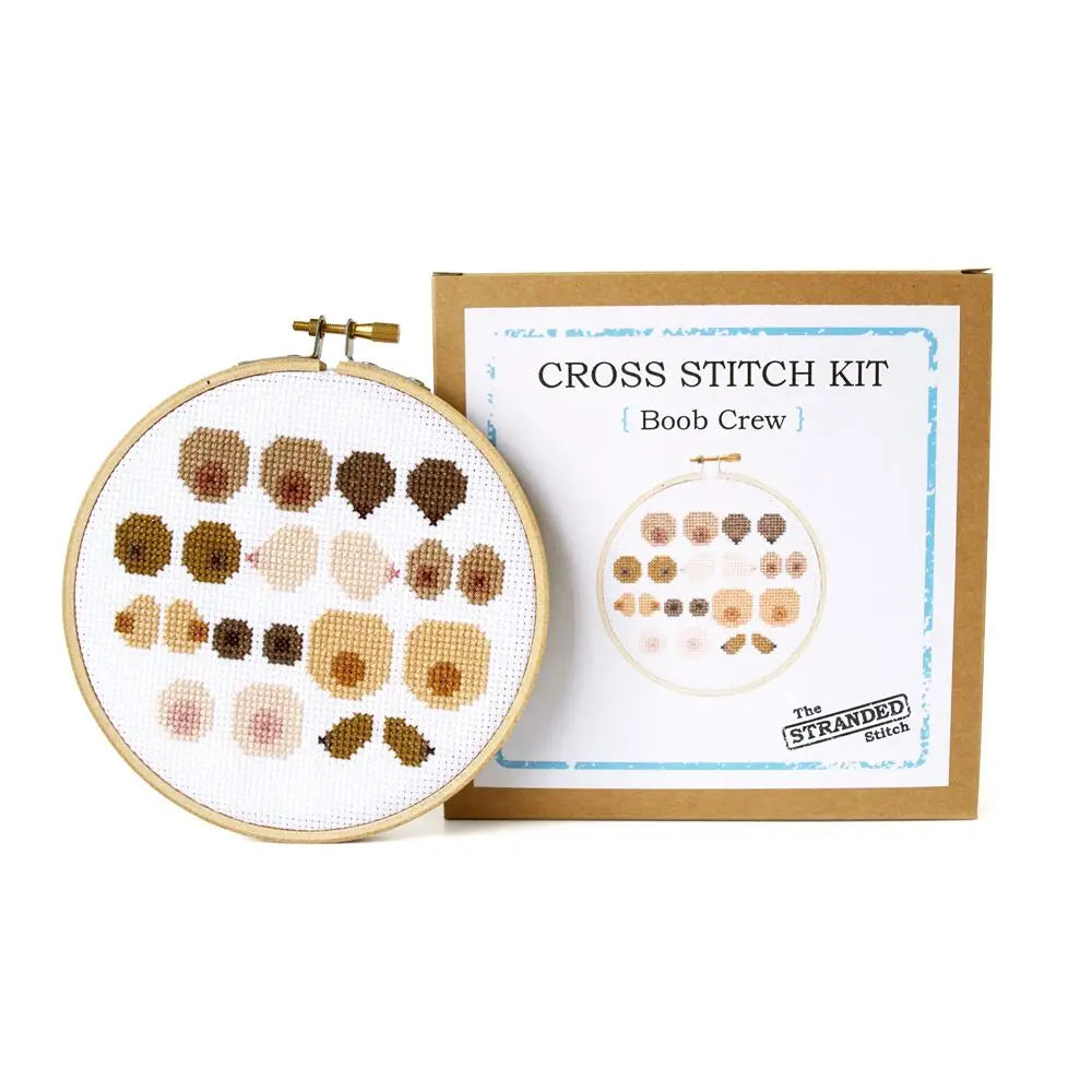 Boob Crew DIY Cross Stitch Embroidery Kit