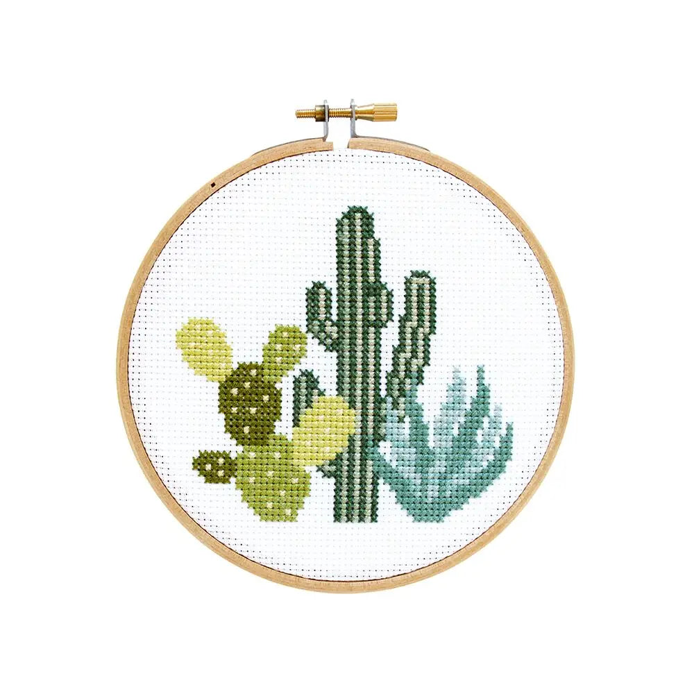 Desert Cacti DIY Cross Stitch Embroidery Kit