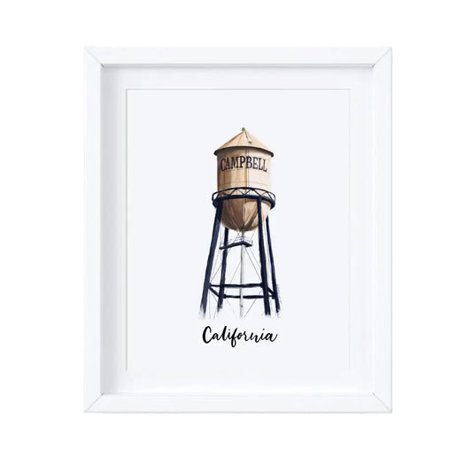 Campbell Watertower Print