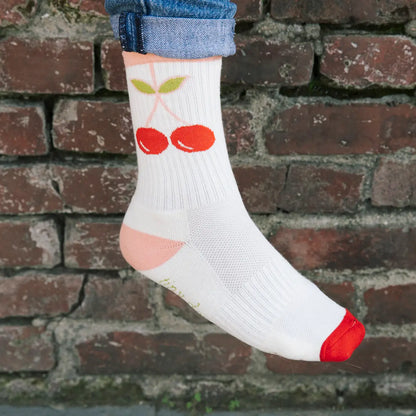 Retro Cherries Cushioned Socks
