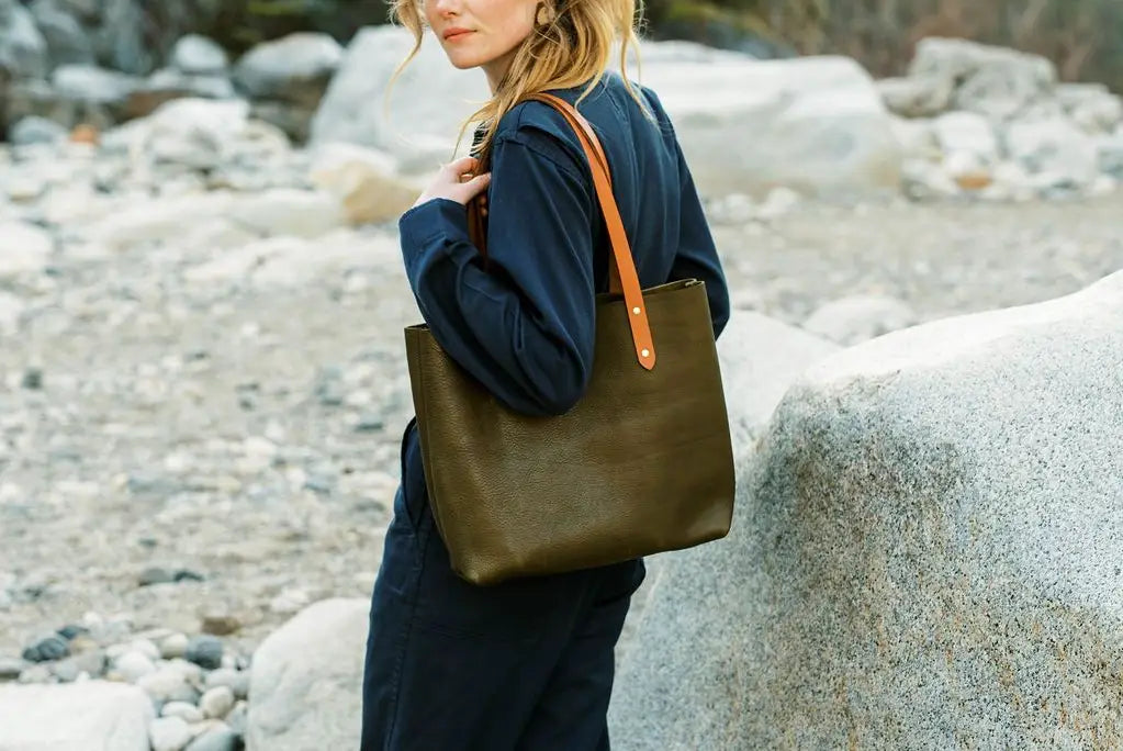 Classic Everyday Leather Tote TOBACCO
